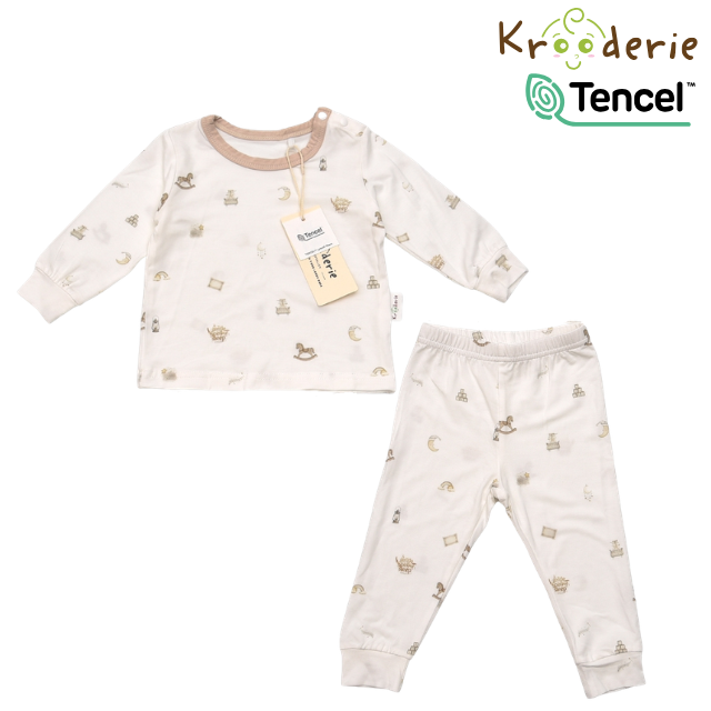 Krooderie TENCEL Baby Long Sleeve Pajamas 