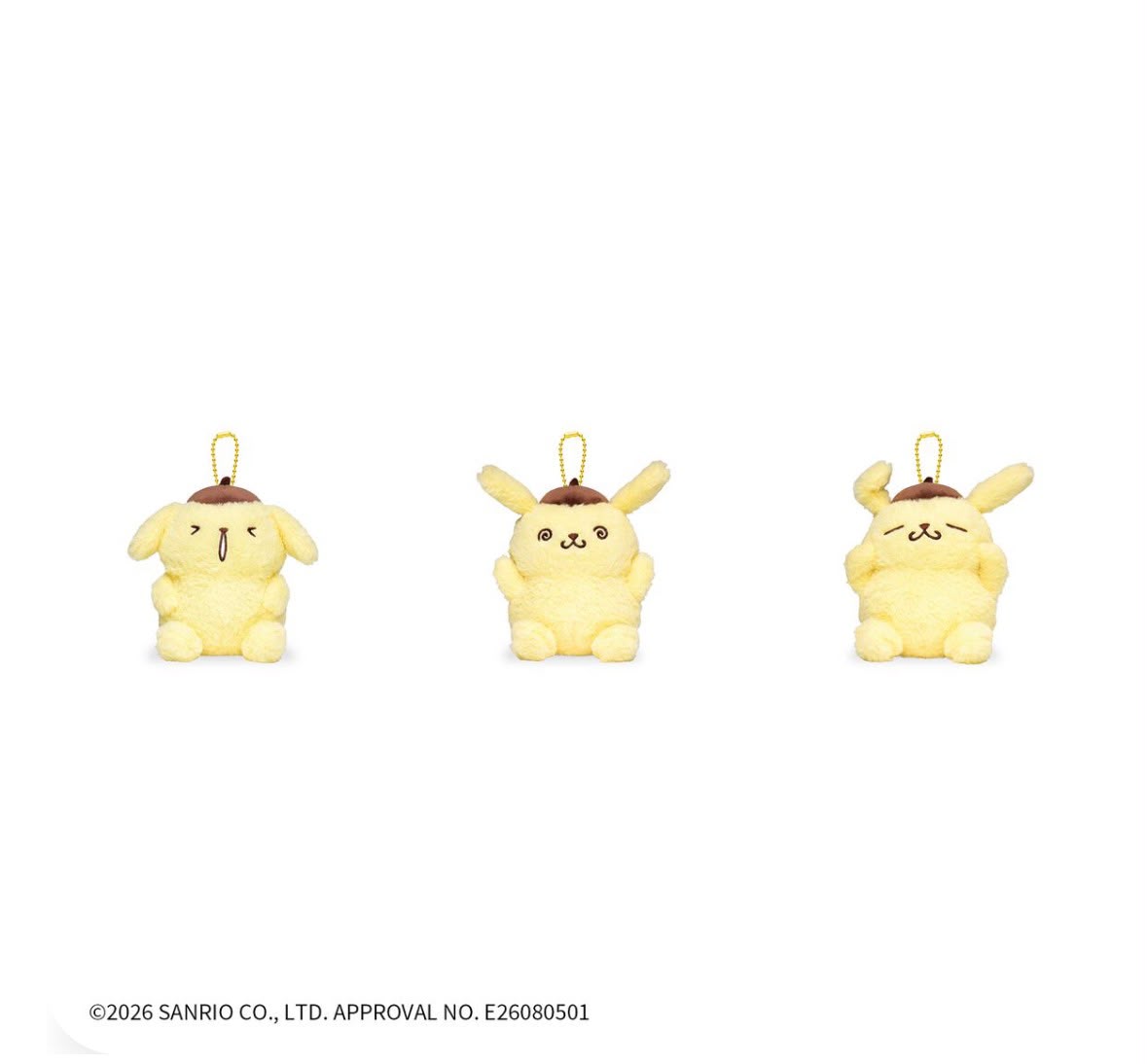 ✨商品代購服務需補運費✨布甸狗 造型掛飾公仔套裝 (1套3款)