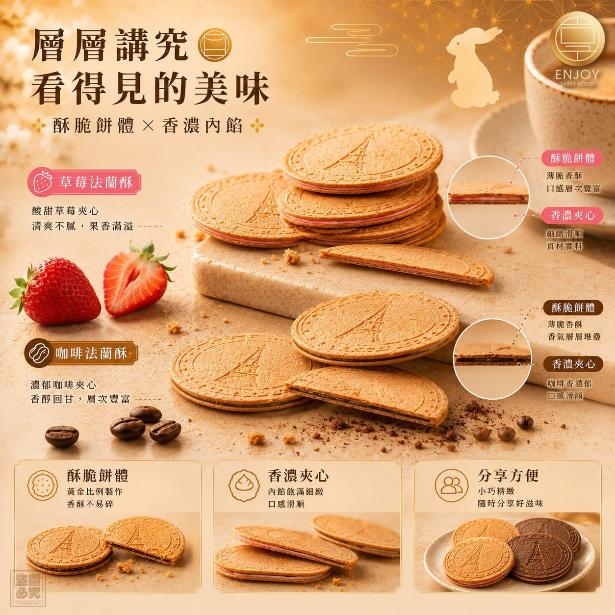 ＜限時預購＞中秋美味享食-月滿團圓法蘭酥禮盒-贈御守 TW260626L03 《1/7截單，預計9月中旬到港》