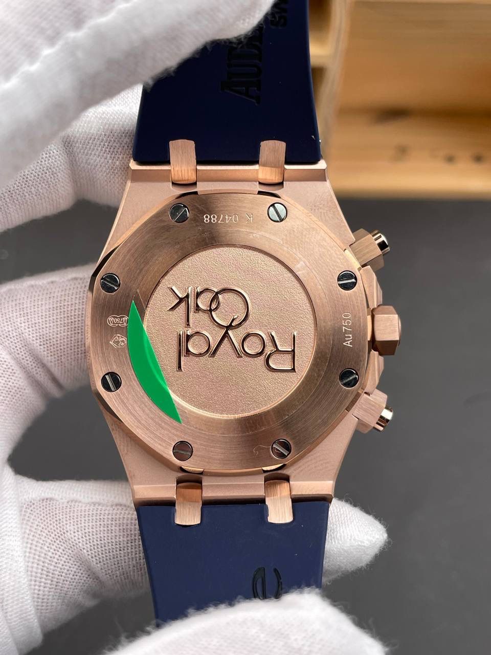 🚀皇家橡树26331OR 玫金蓝盘/41mm/7750机/胶带款💯