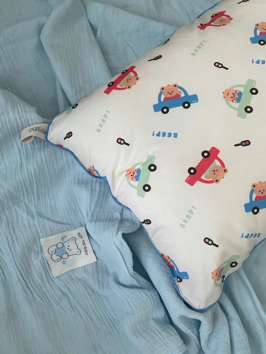 DOTTODOT 玩轉人物超細纖維酒店級一體枕 幼兒款(33x45)