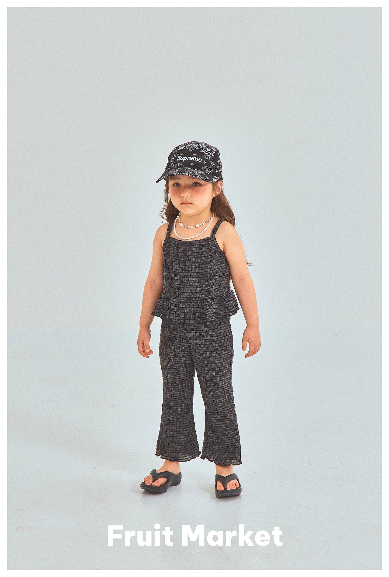 Fruit | sleeveless set ( Black M100-110)