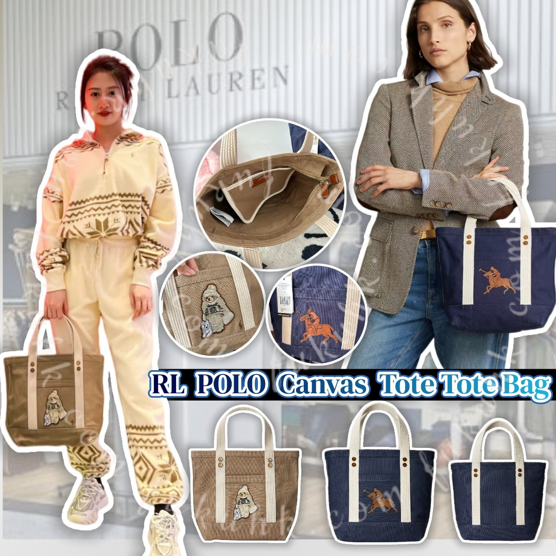Polo Ralph Lauren Canvas  Tote Tote Bag
