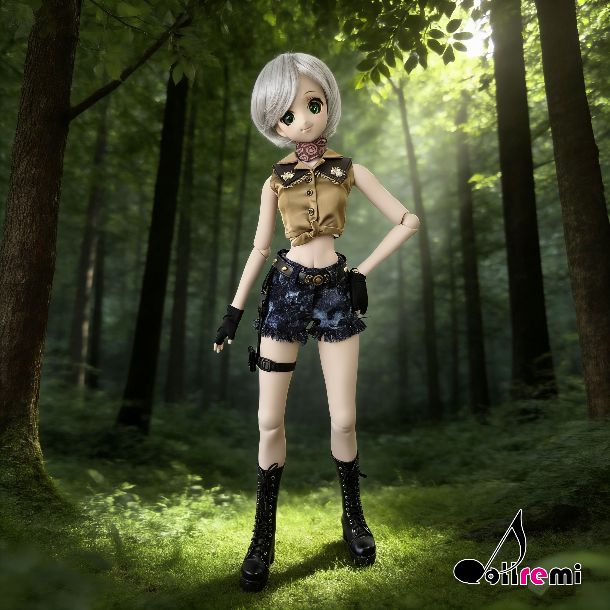 【dollremi】(DD0921) COS Resident Evil : Biohazard - Rebecca Chamber's Cowgirl costume 生化危機 - 瑞貝卡·查姆博斯 - 女牛仔風