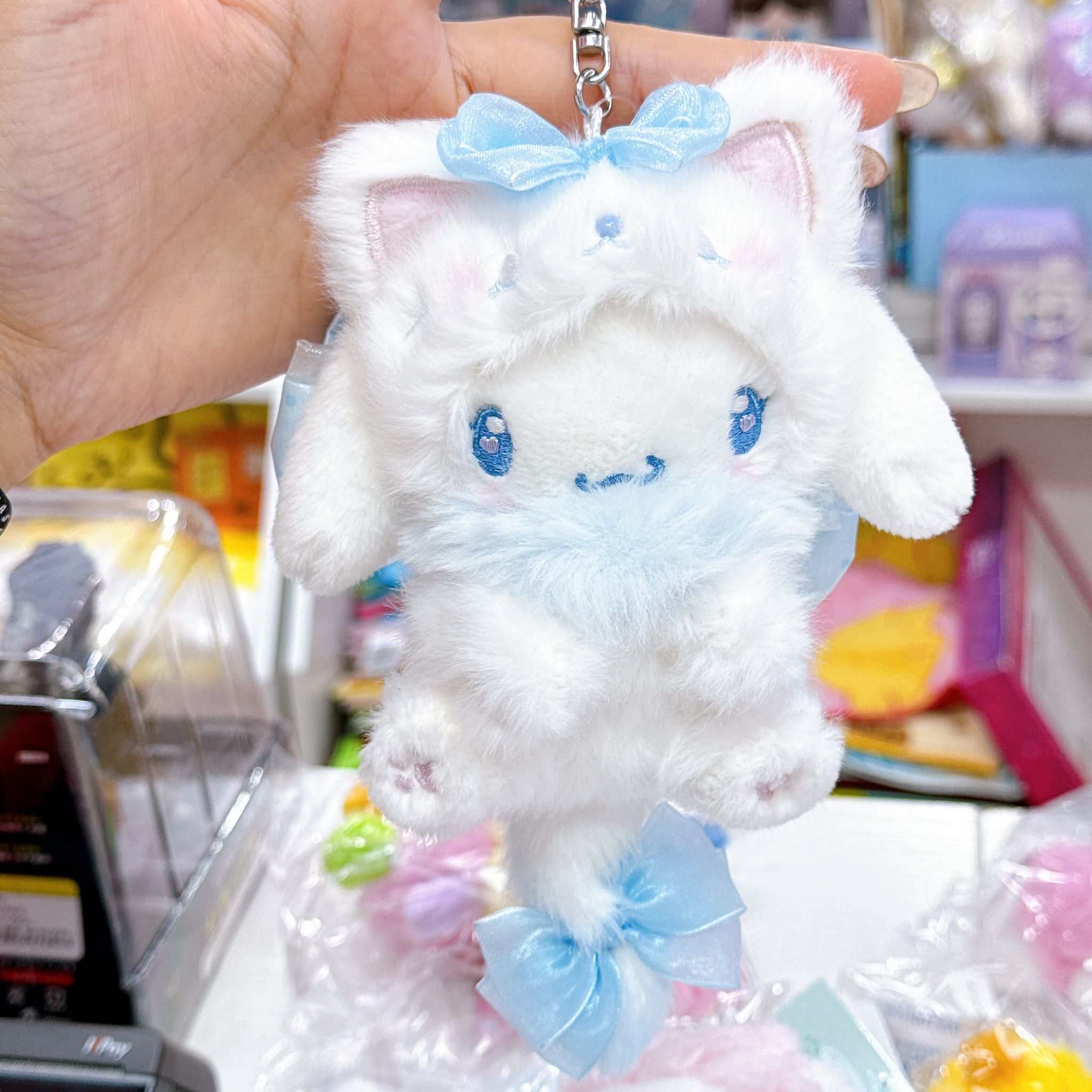 日本直送日本版白色貓咪系列公仔掛飾