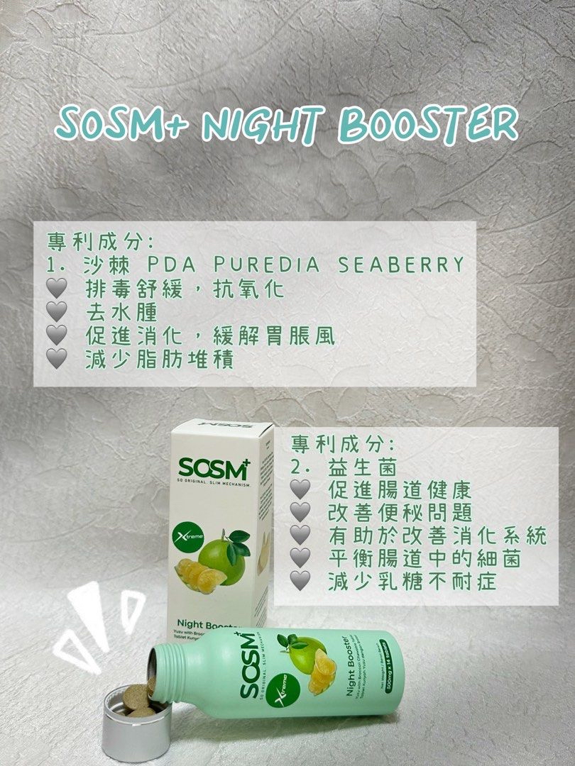 SOSM+🧡Mateburn 瘦身糖（每樽14粒）