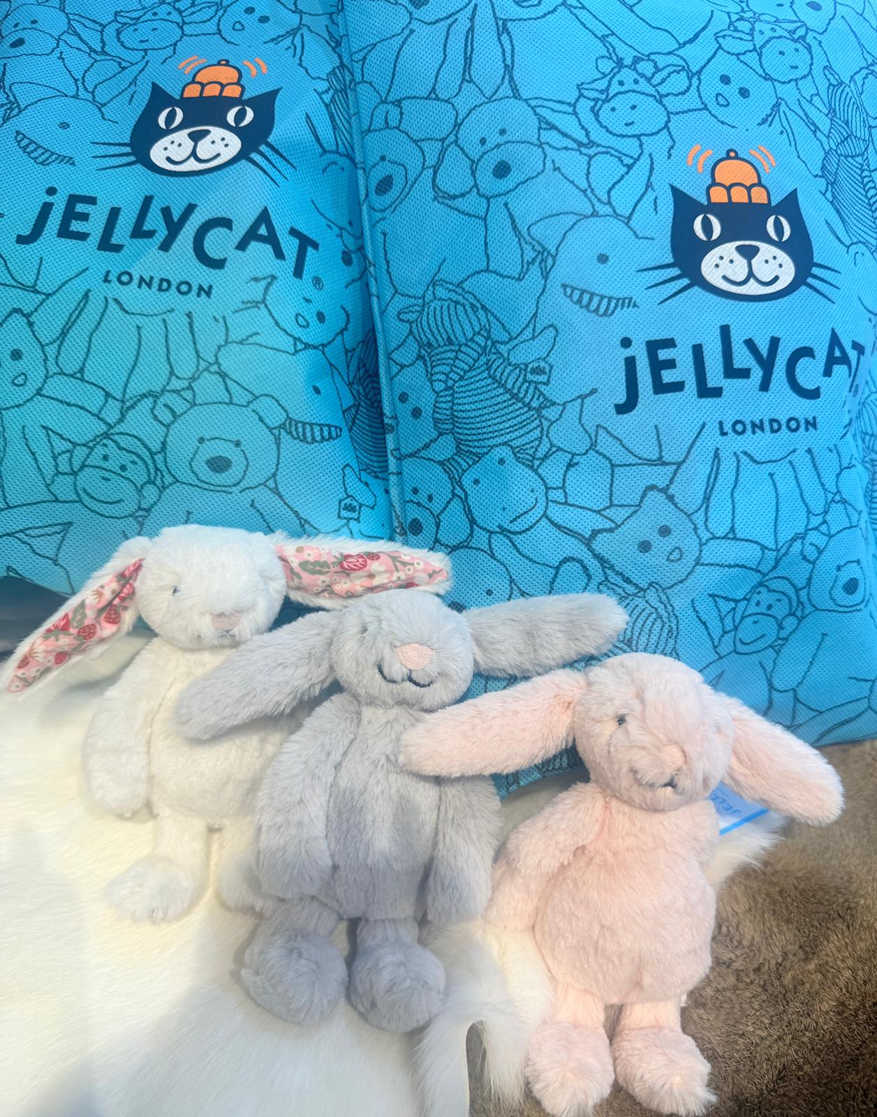 現貨聖誕🎄優惠💛 Jellycat bunny 🐰 key chain pink silver 碎花cream