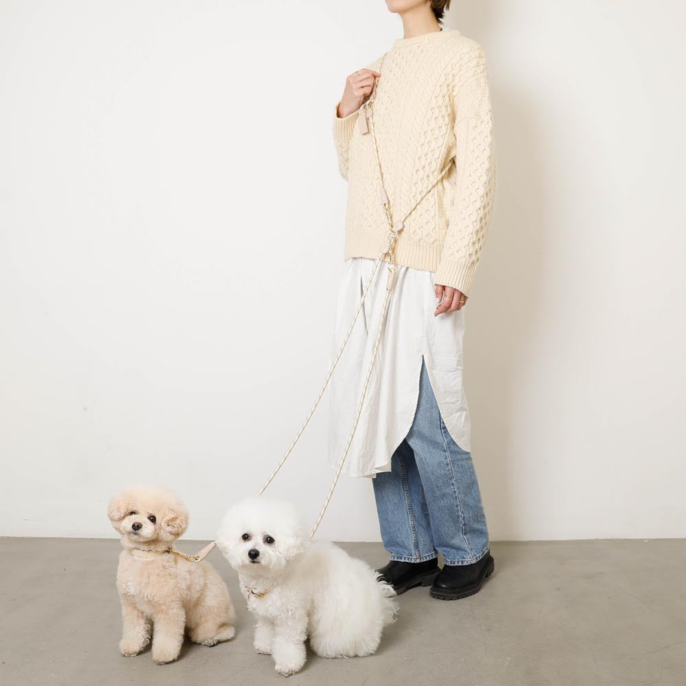 Monchéri🇯🇵 雙色反光2-Way多功能牽引繩 (S / M碼)