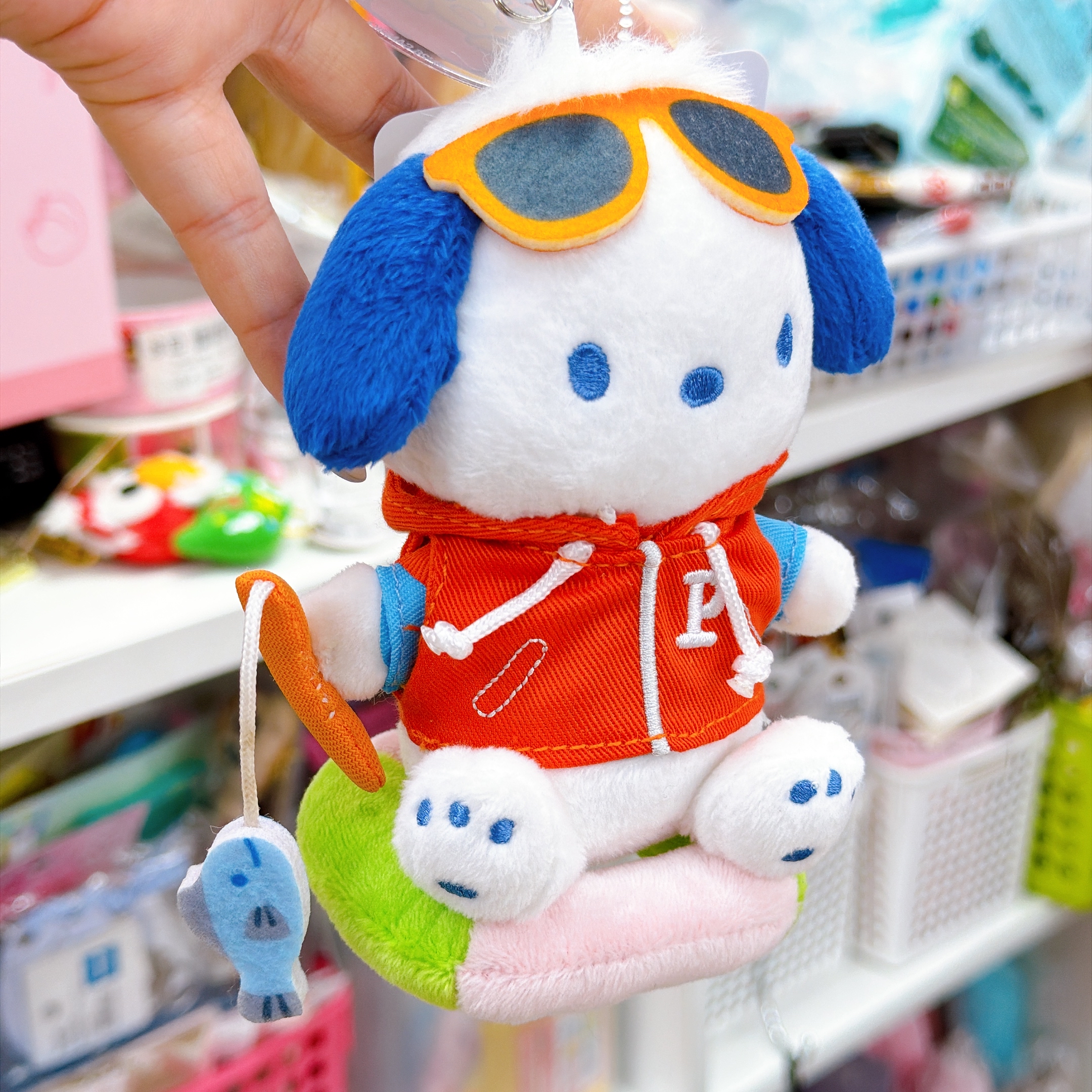  原裝行貨sanrio pc狗 釣魚系列  公仔/掛飾