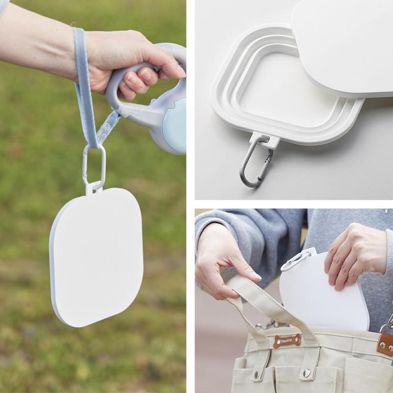 🔥🔥【日本直送《NOOKS》摺疊式寵物食物碗】S