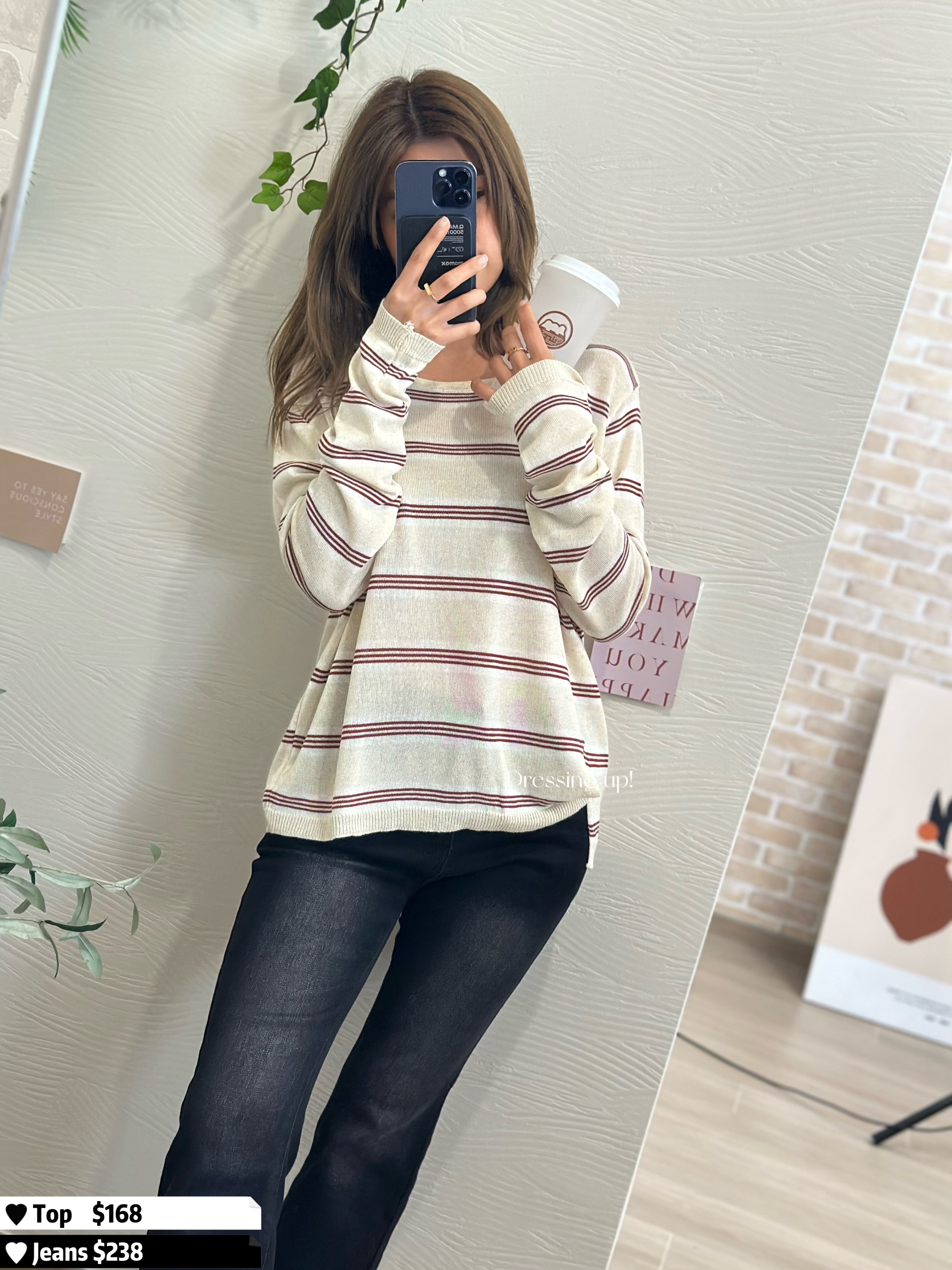 輕薄速乾｜條紋薄線衫