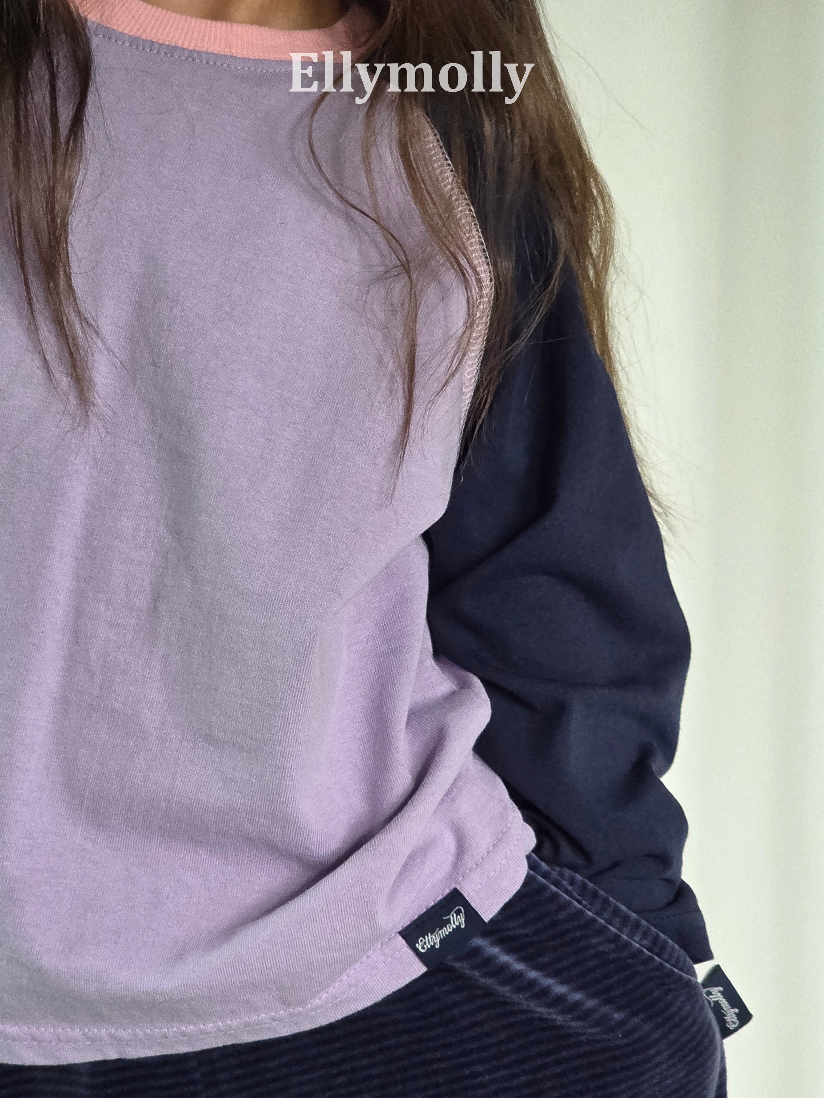 Ellymolly | Color Block Raglan T-shirt