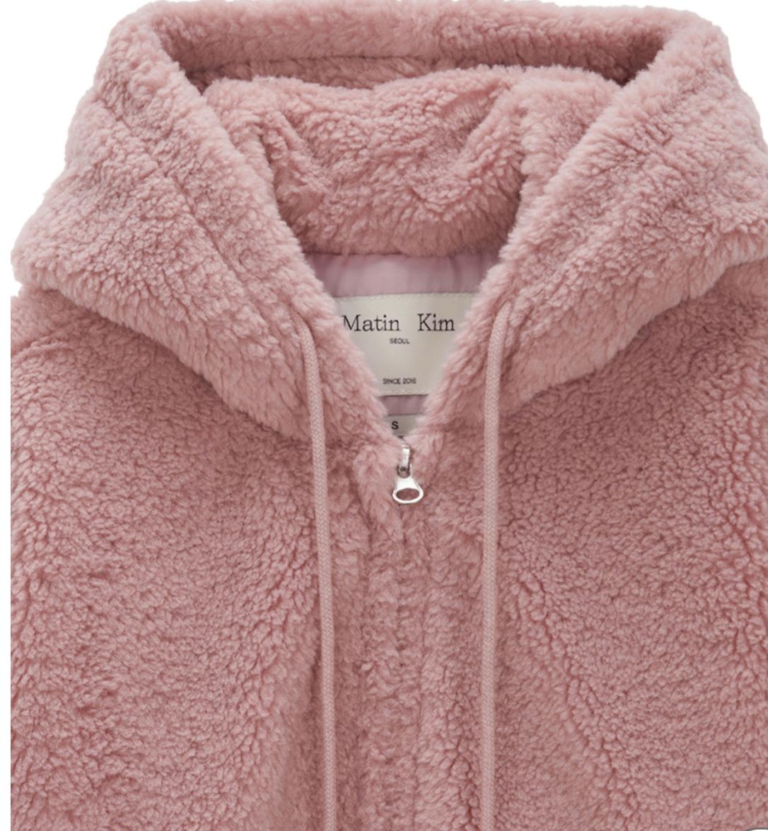 Matin Kim 後logo women 毛毛外套 特價 Pink Size s / ‘m