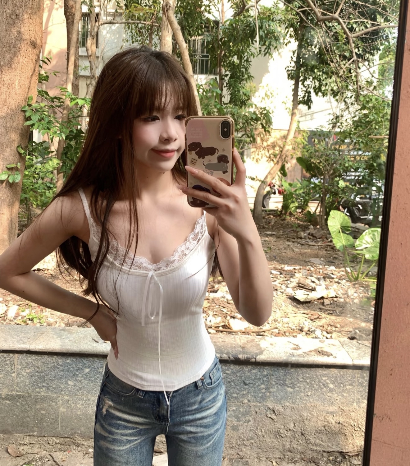 TP426甜美蕾丝吊带