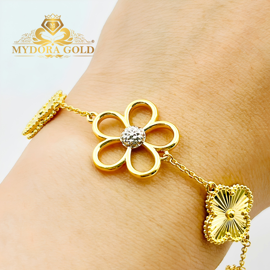 MYDORA Rantai Tangan Sauh Clover + Daisy in Love l 916/22K