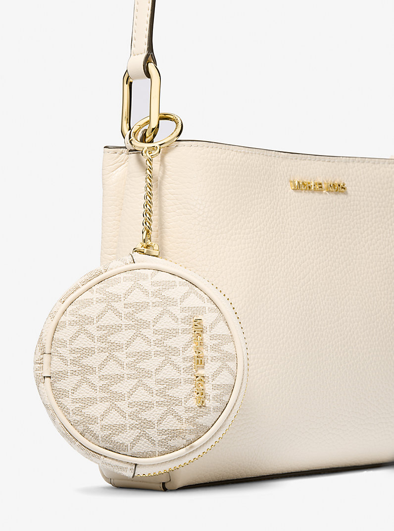 Michael Kors Trisha Pebbled Leather Crossbody Bag With Pouch Gift Set