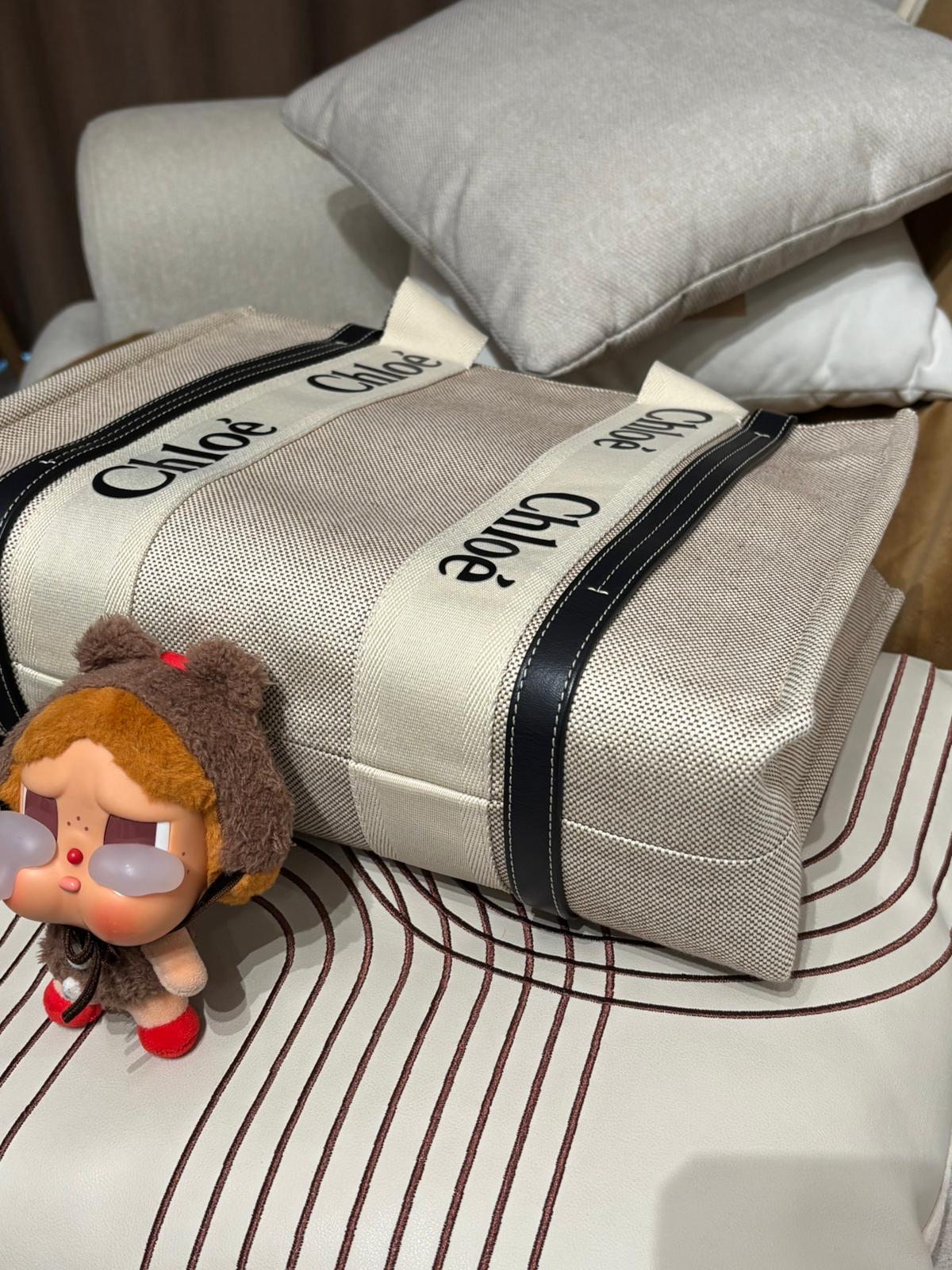 Chloe woody medium tote   100%Authentic ,92%new ✅Dust bag