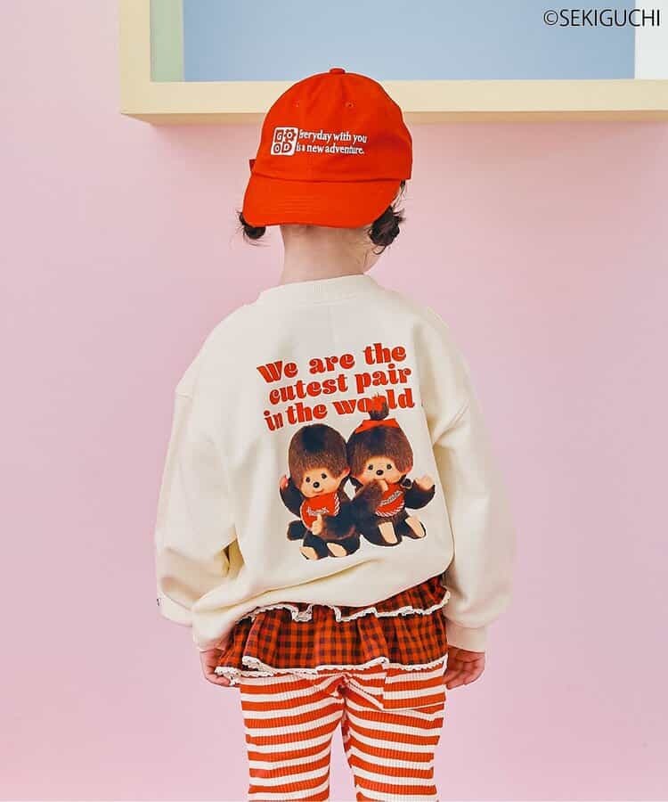 Monchhichi 蒙奇奇親子Hoodies 日本兒童 80-140cm 