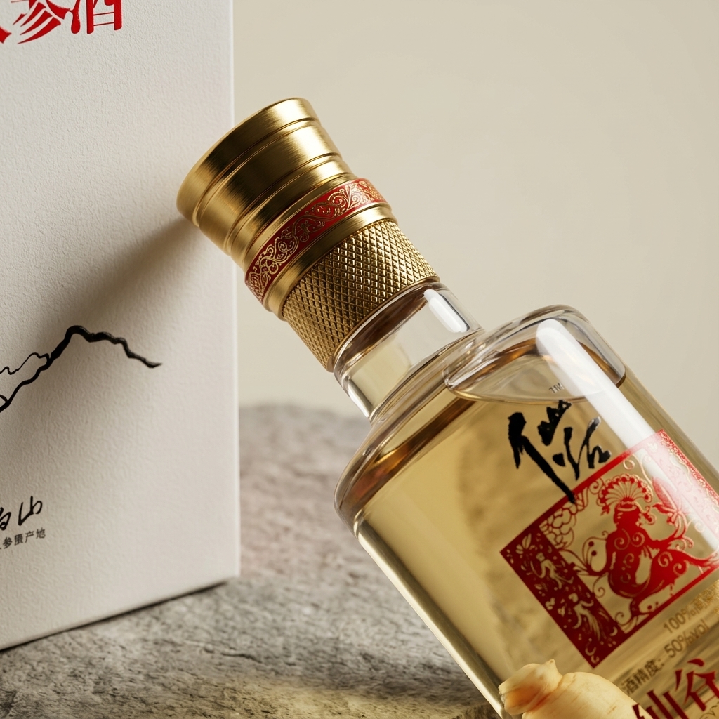 仙谷坊 人参酒 50% (单一纯高粱酒) 500ml 