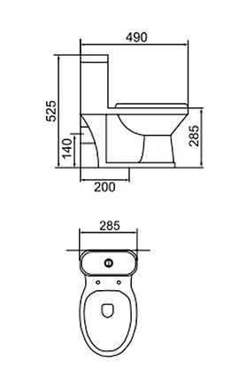 Richford R746 連體小童廁 