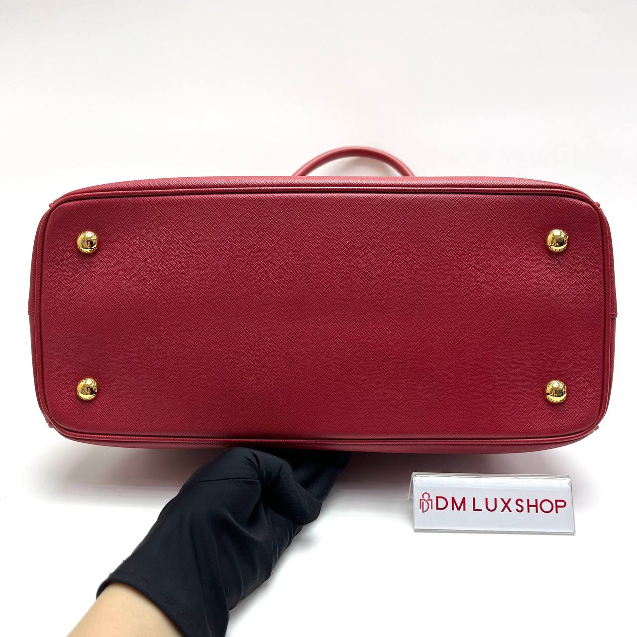 Prada Saffiano Lux Red Tote Bag