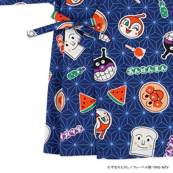 🇯🇵預訂 日本直送🇯🇵麵包超人滿印純棉藍色甚平上下套裝