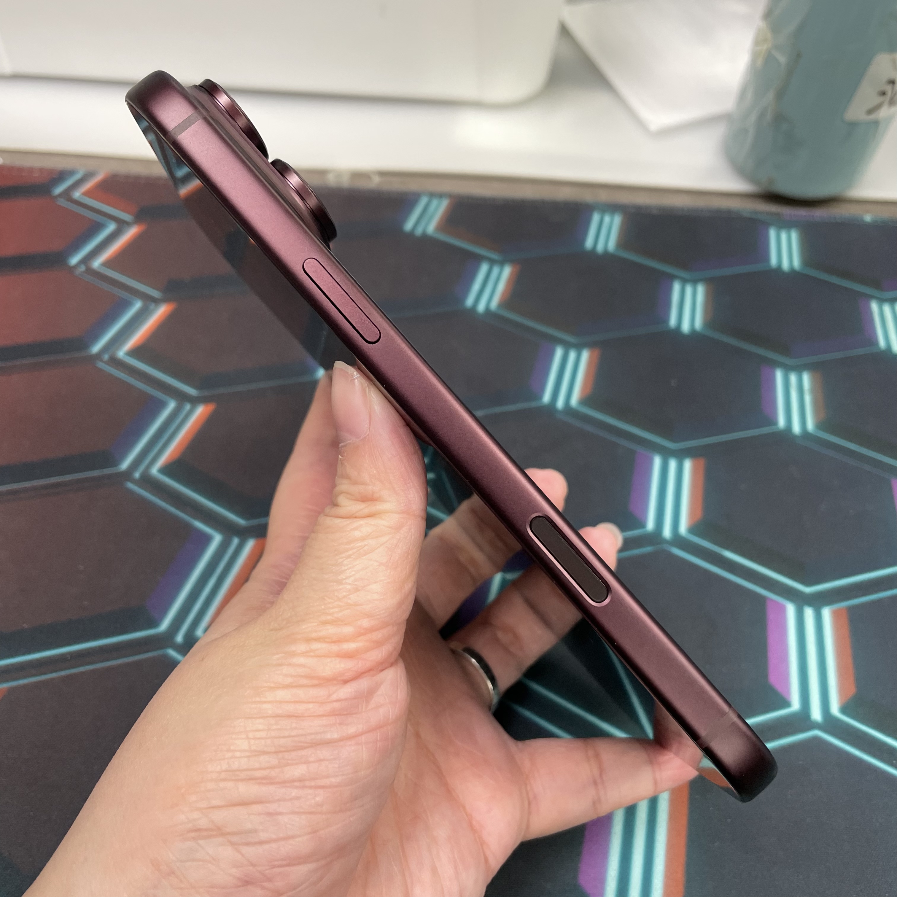 *8164 18 pro max 未使用品 256GB 電100 酒紅色 red