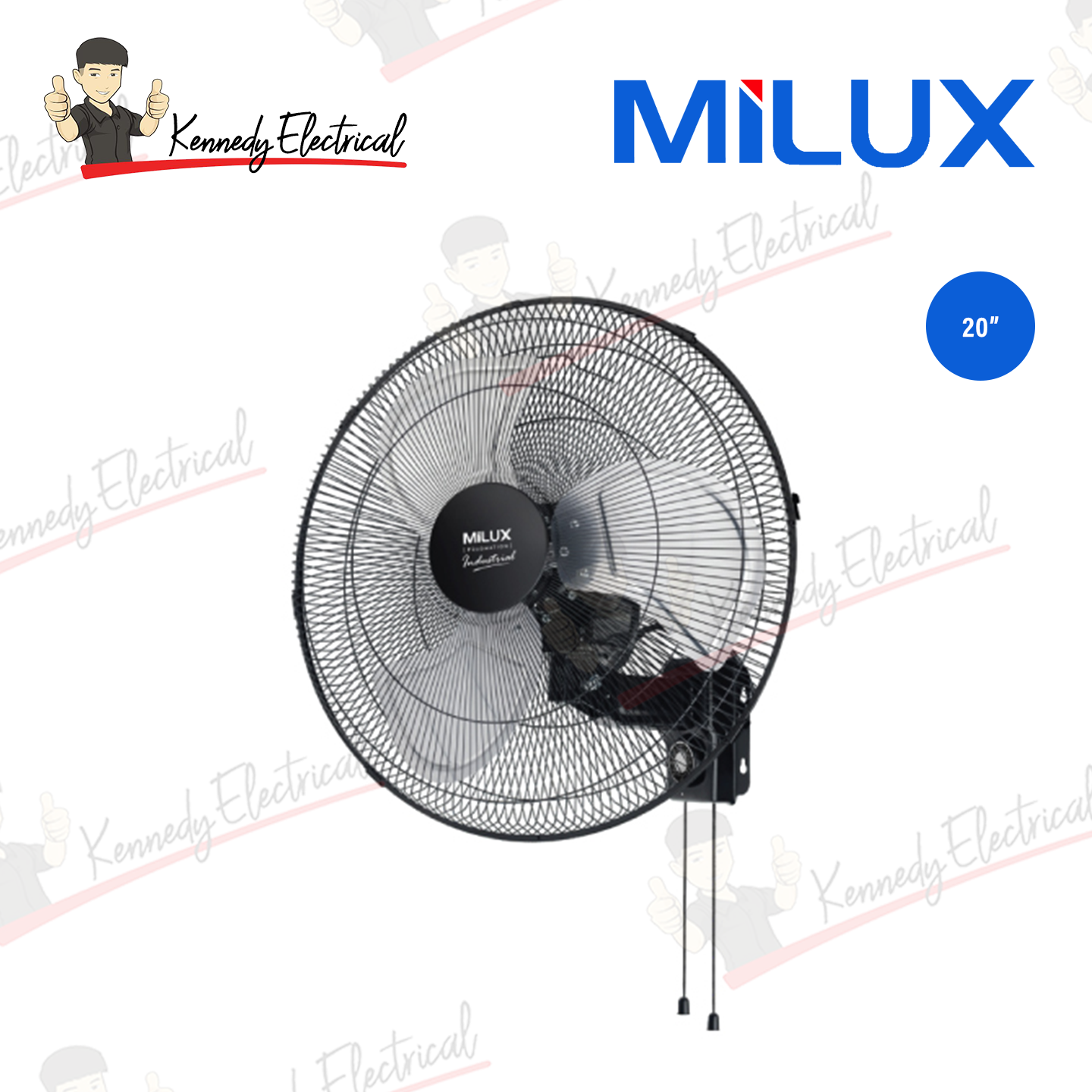 Milux 20" Industrial Wall Fan (MIWF-2002)