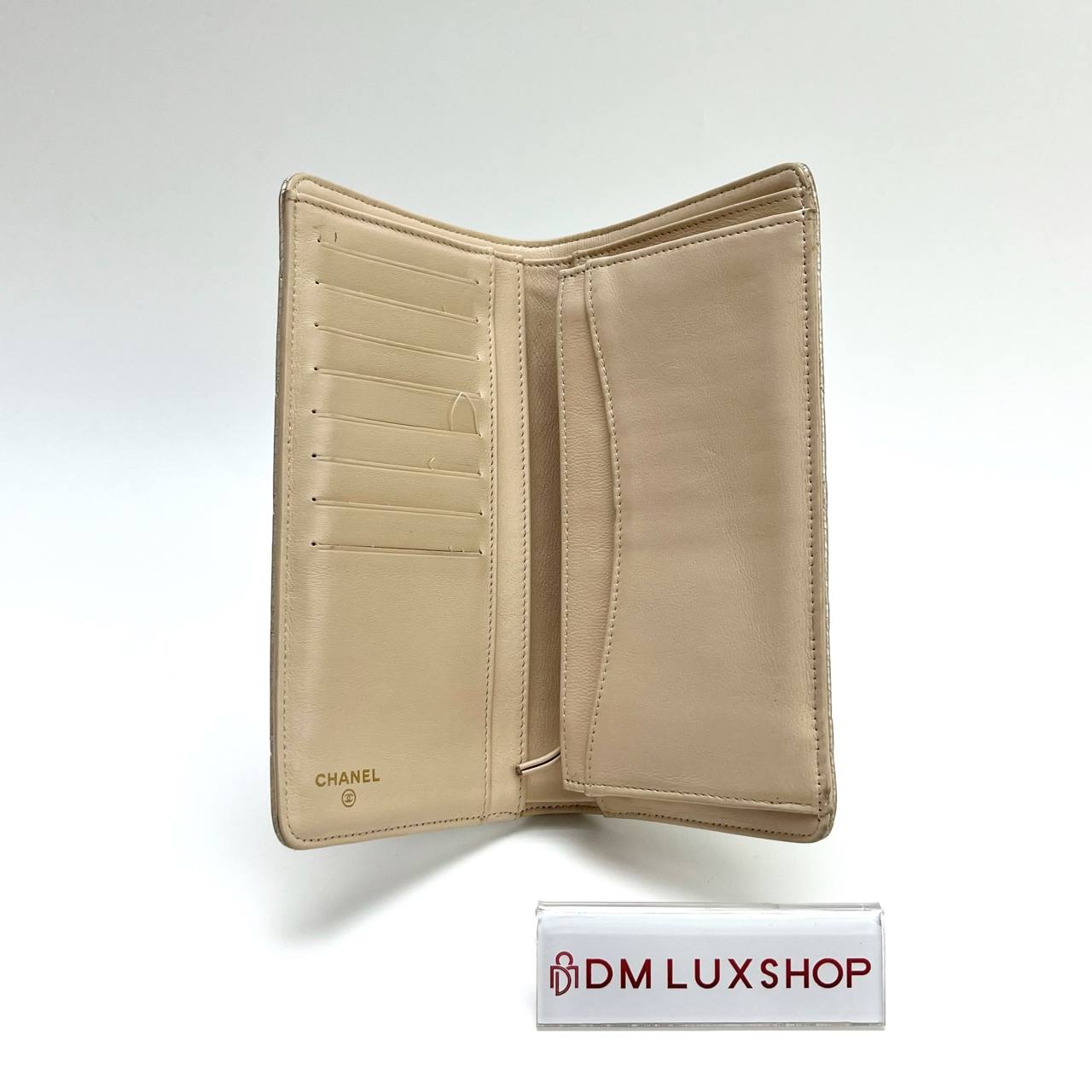 Chanel Beige Caviar Long Wallet (Serial 16)