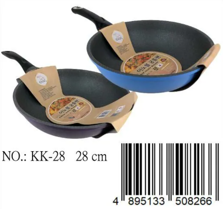 KK28鷹牌不黏深炒鑊(韓國製)