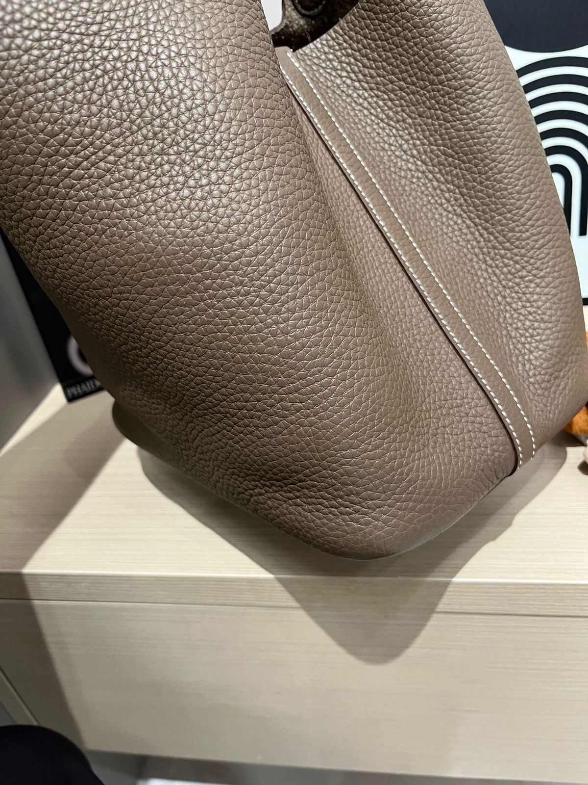 Hermes Picotin 22 Stamp Y Etoupe大象灰銀扣100%Authentic, 95%New ✅Key Lock ✅Dust bag