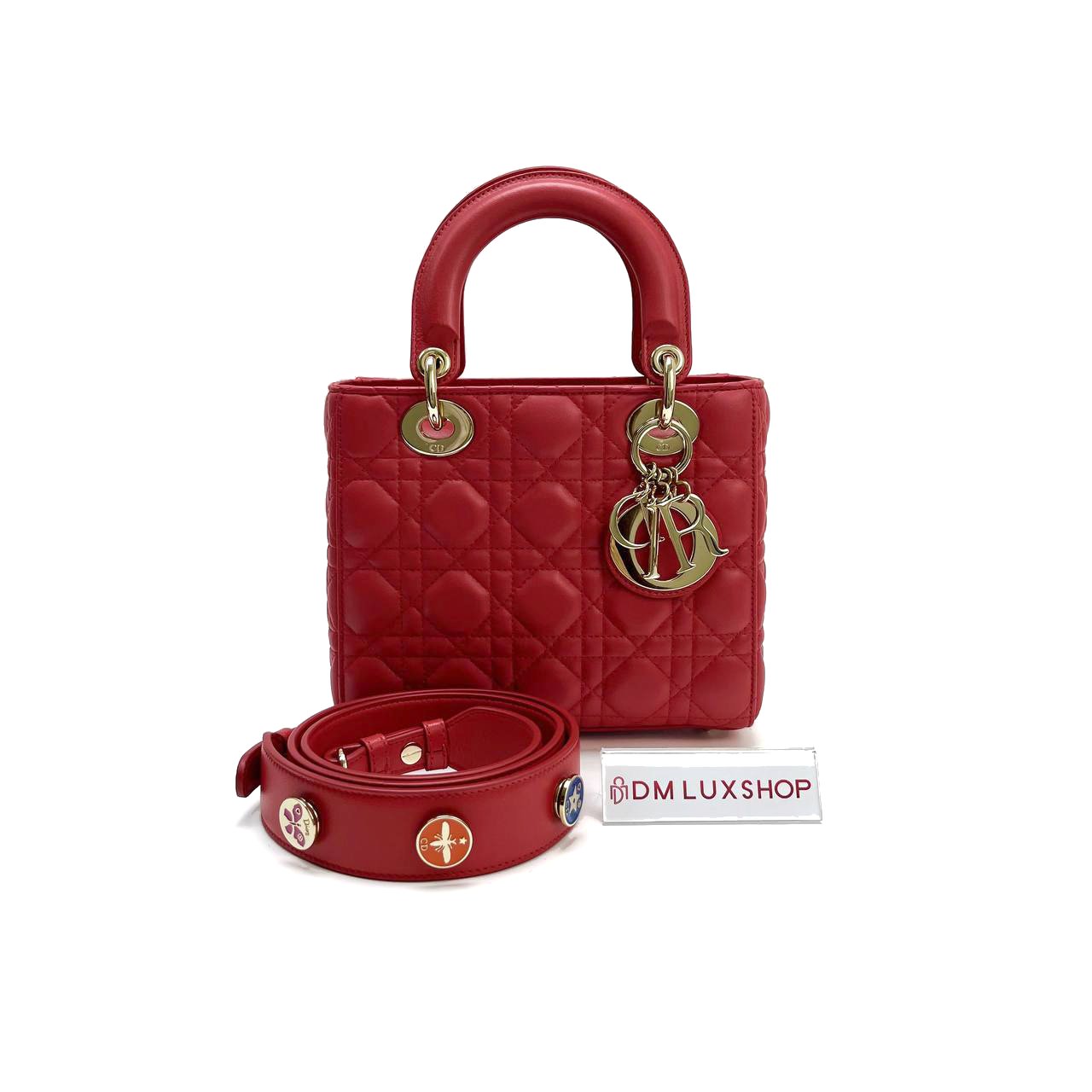 Dior Lady Dior Small Red GHW
