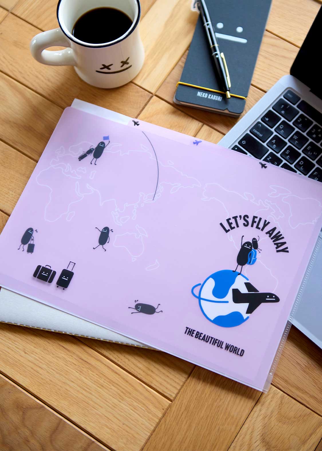 📦訂購 日本限定 graniph Beautiful Shadow A4 File 三層袋透明文件夾