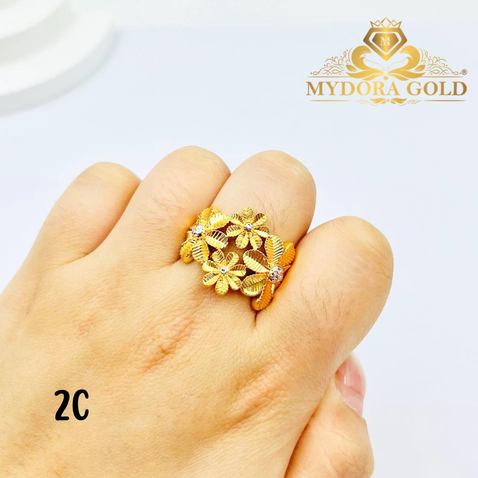 MYDORA Cincin Luxe Blooms (5G) l EMAS 916/22K