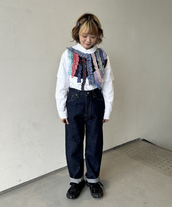 日本製 TORI-TO x BEAMS BOY 拼款衫