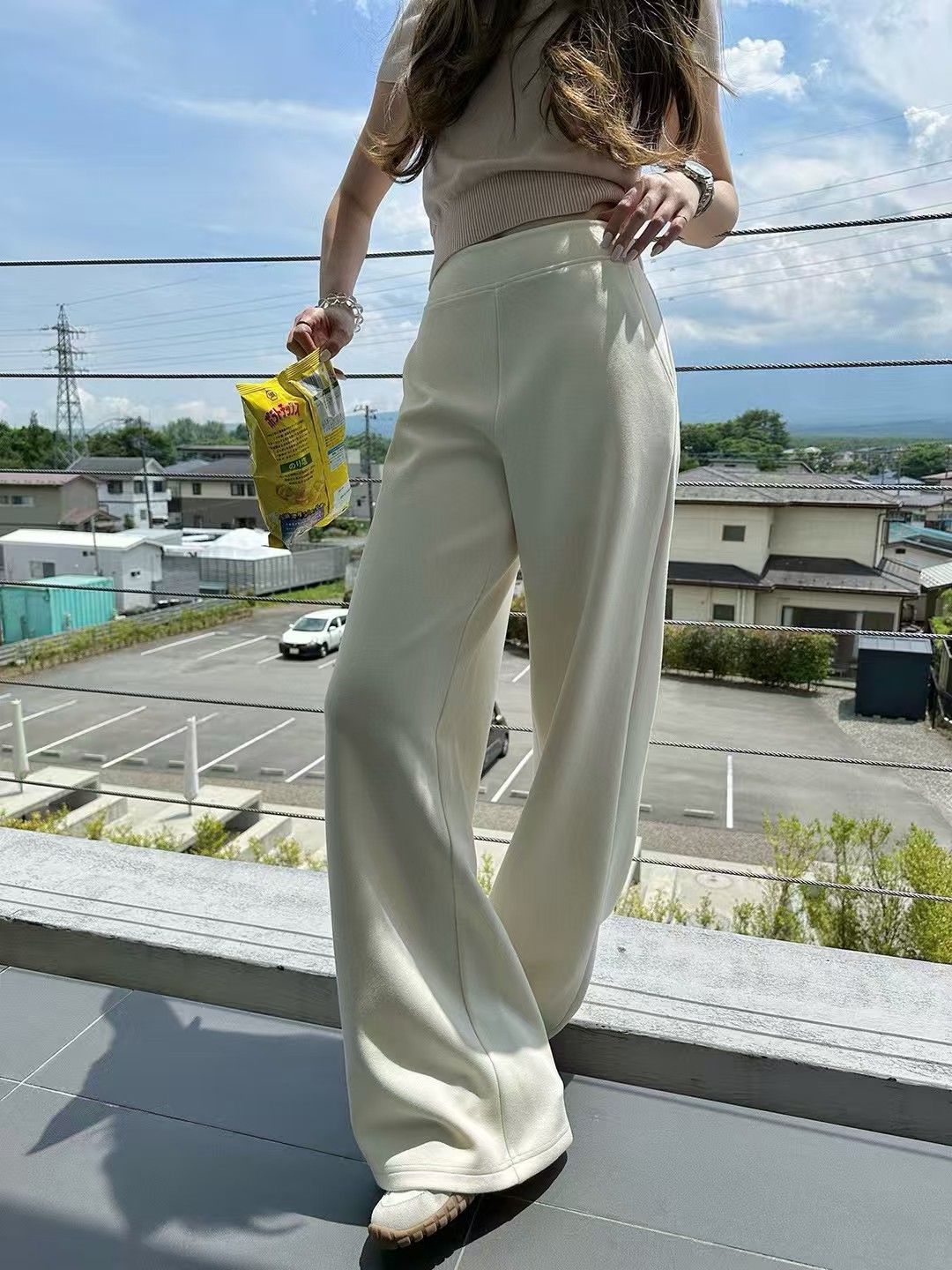 4283 太空棉微喇长裤