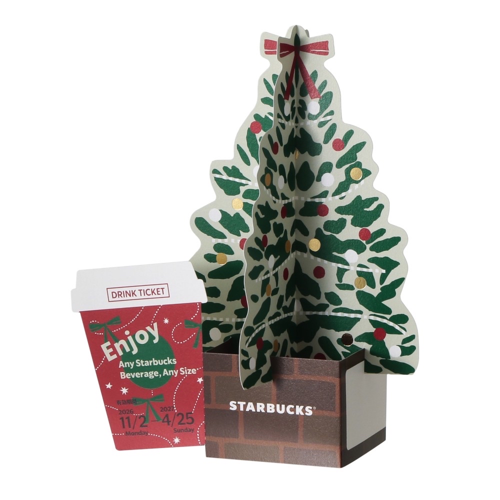 🎀【預訂】 Starbucks JP Colors of Holiday 聖誕節樹型飲品卡