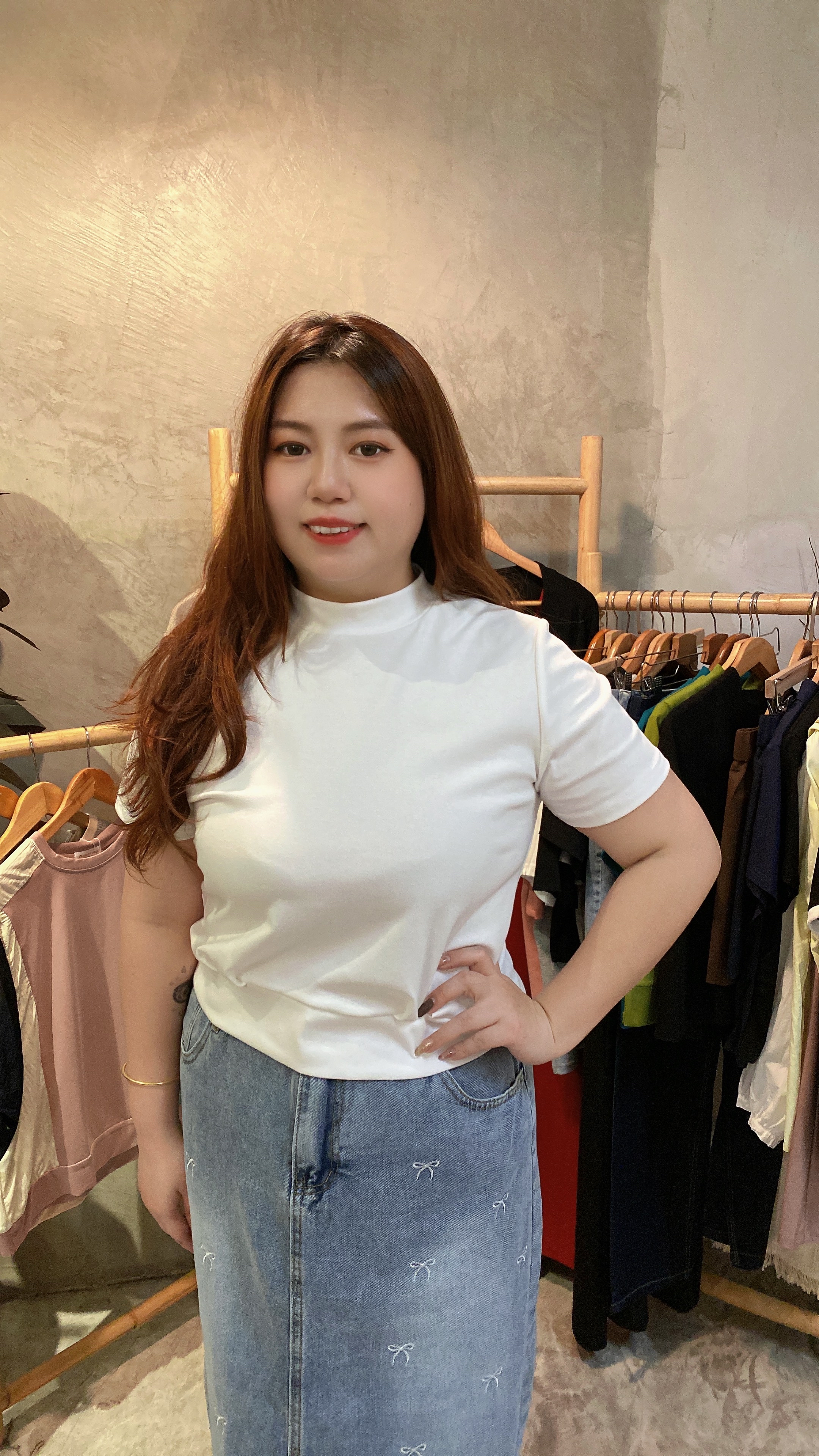 🎀4723号-圆领柔软短版上衣