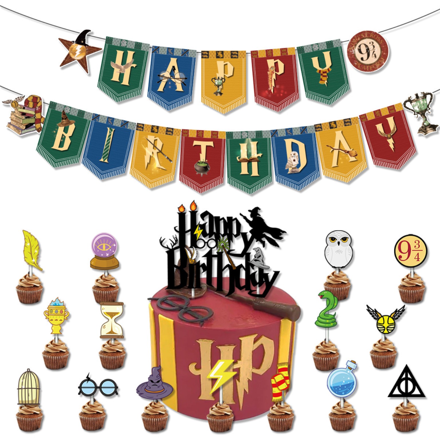 哈利波特妙麗主題生日派對氣球套裝 Harry Potter Hermione Birthday Party Balloons
