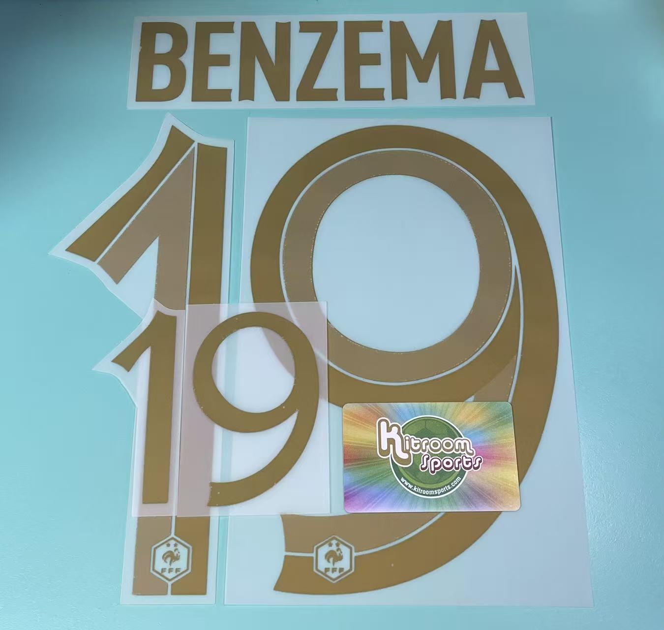 2022 France Home Nameset #19 Benzema