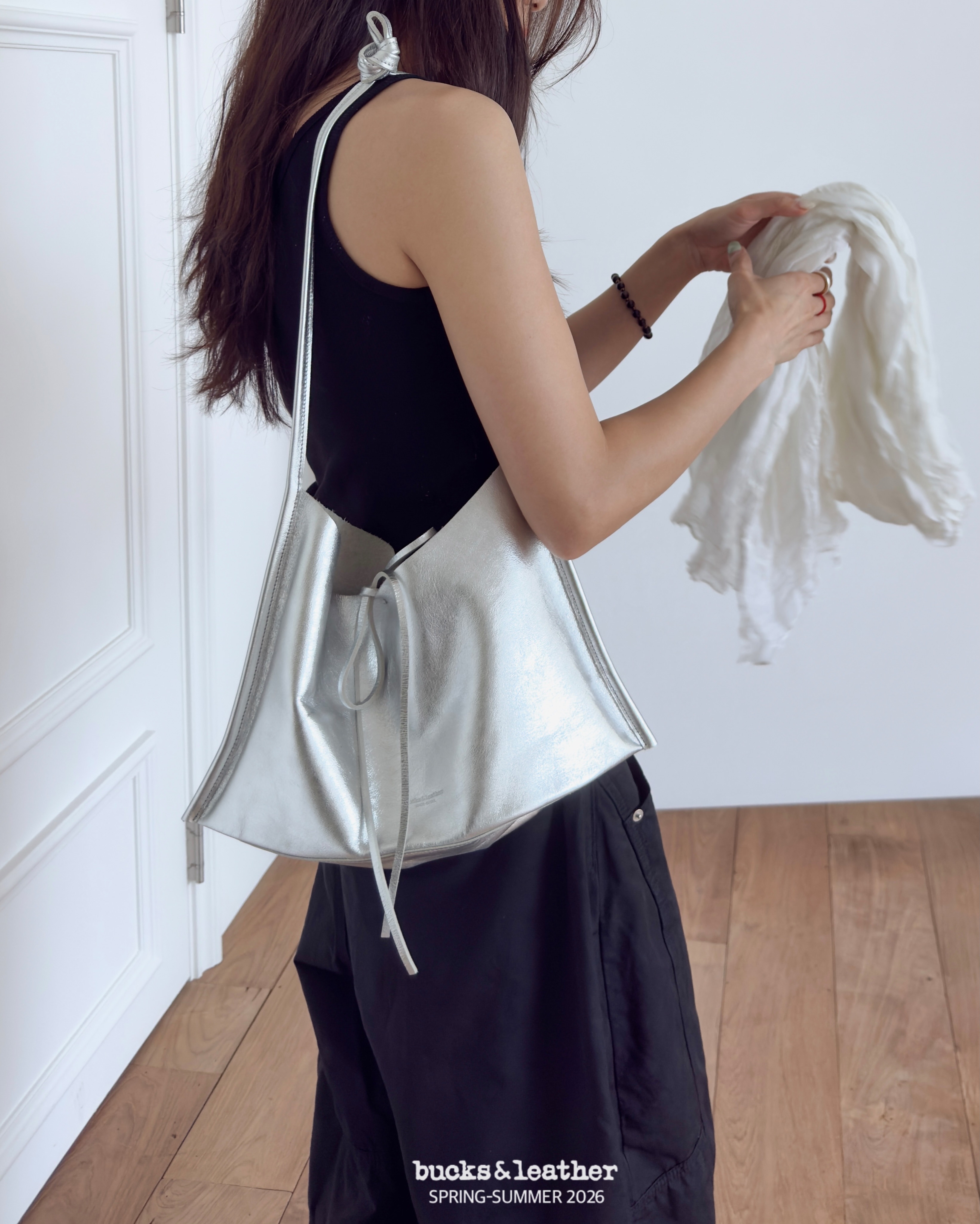 【26SS 】預訂_Flat Cross Bag By Bucks & leather