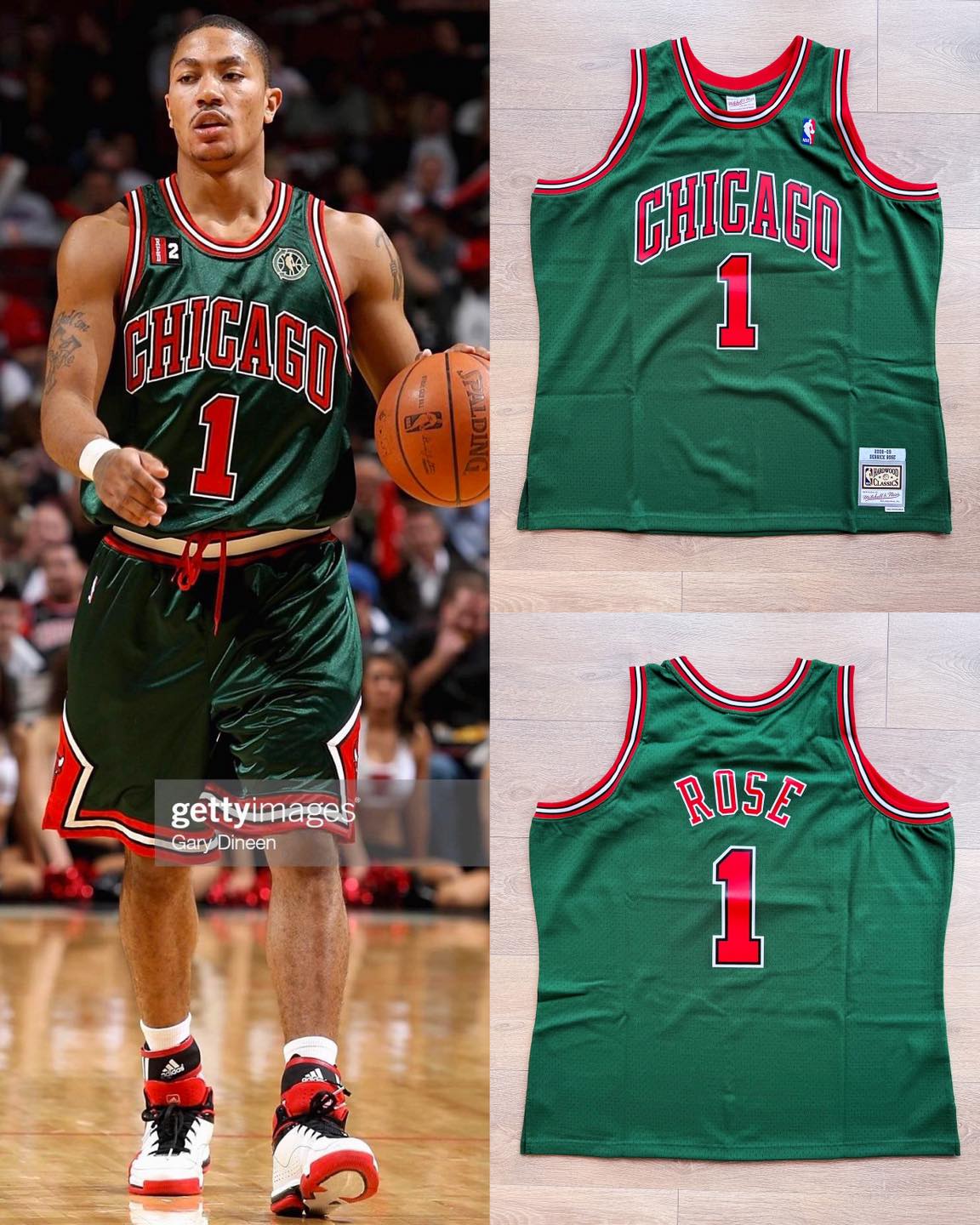 🌟M&N Derrick Rose Bulls 環保週 Sw