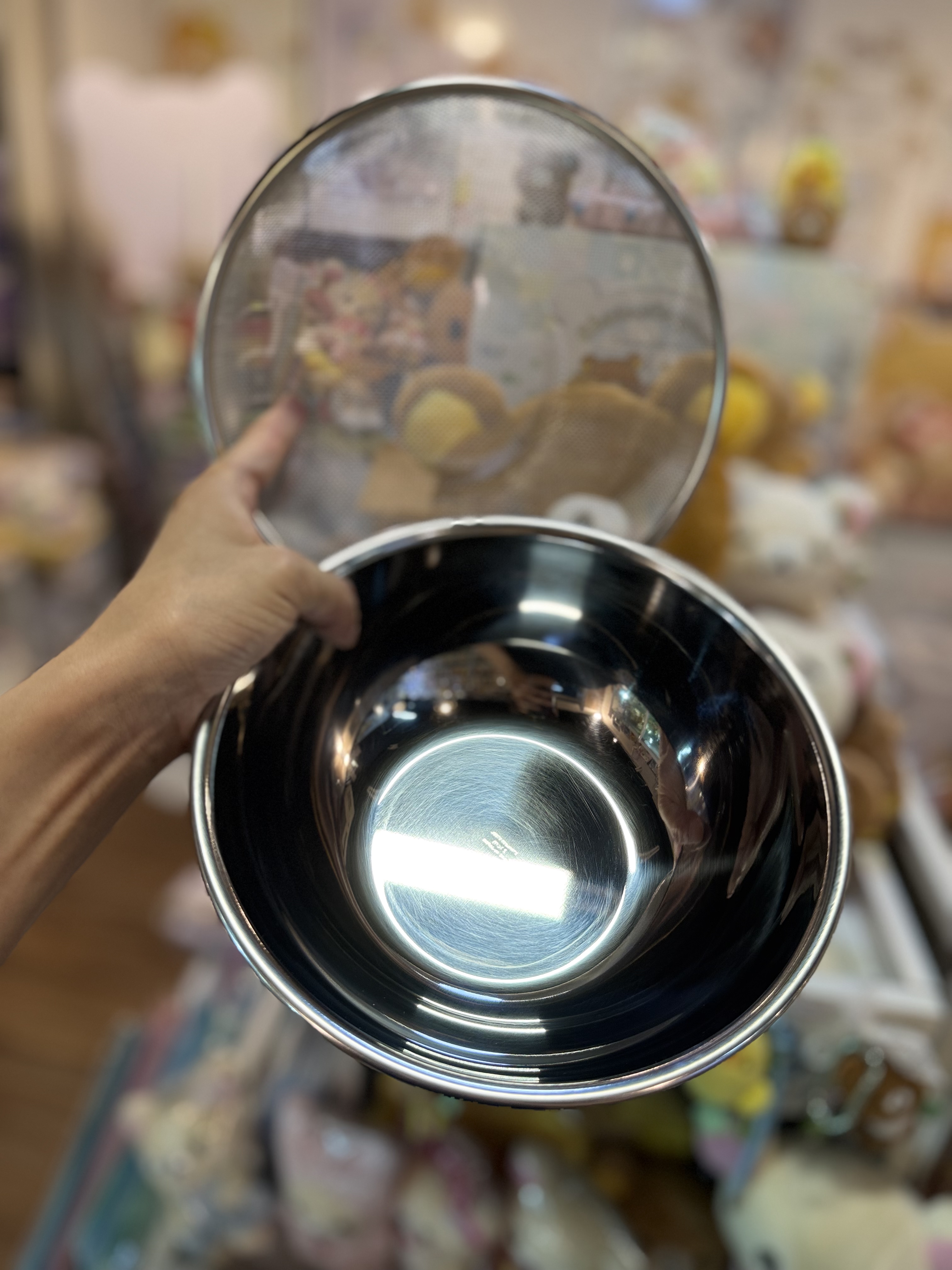 《現貨》全新日本專店限定Rilakkuma 日本製不鏽濾網及碗套裝