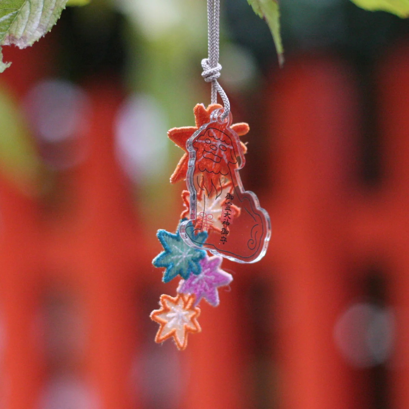 日本神社奈良町御靈神社花結真森 櫻花/花結馬森 紅葉