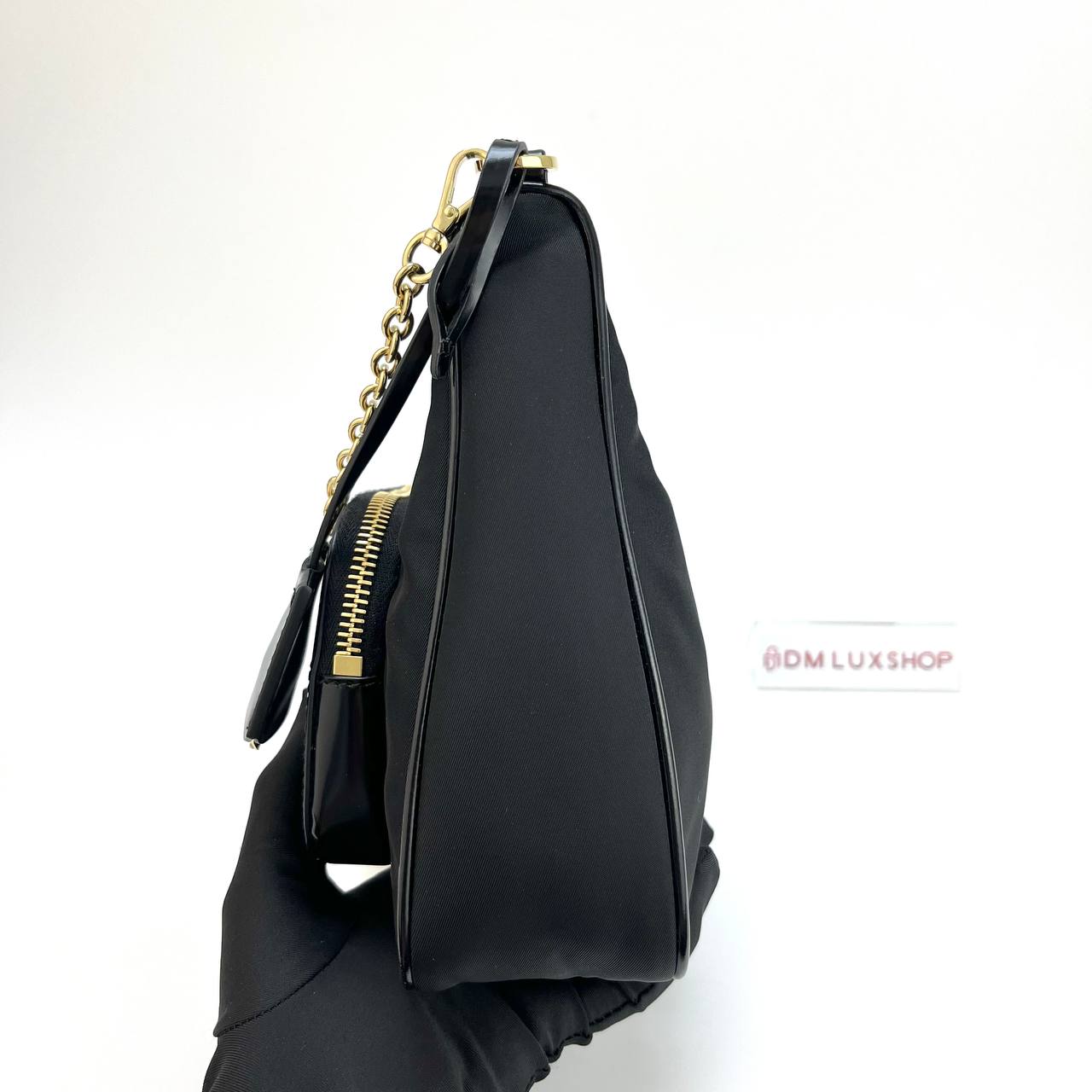 Prada Re-Nylon Brushed Leather Mini Bag