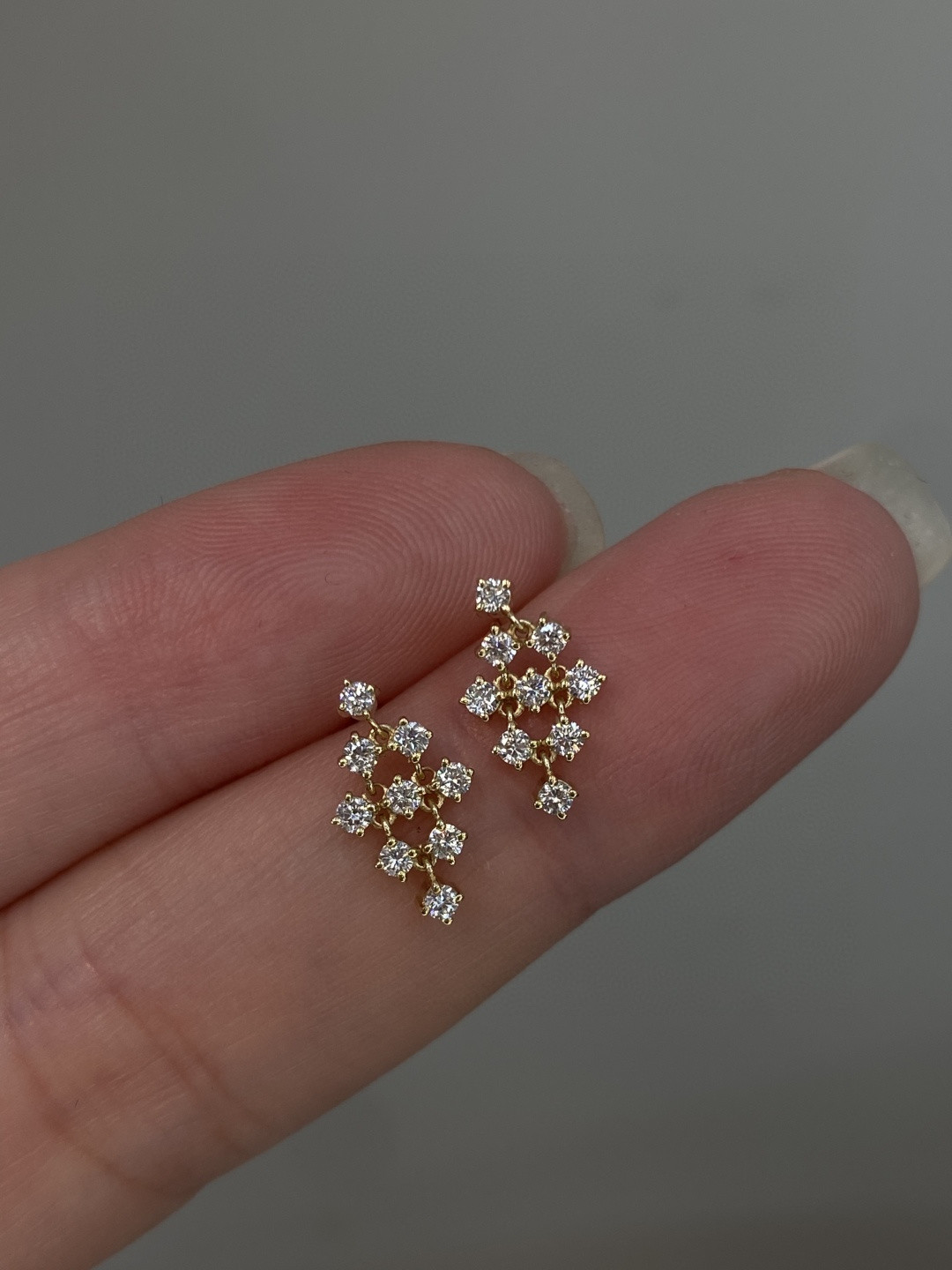 18K Diamond Earrings 