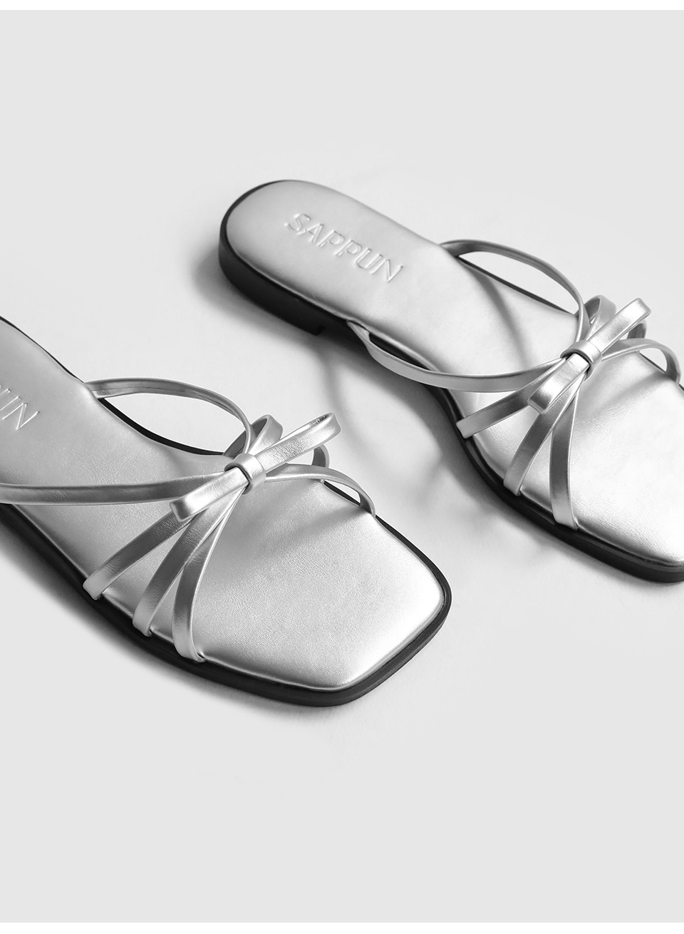 [代購] Sappun Raperin Ribbon Slippers (1cm)