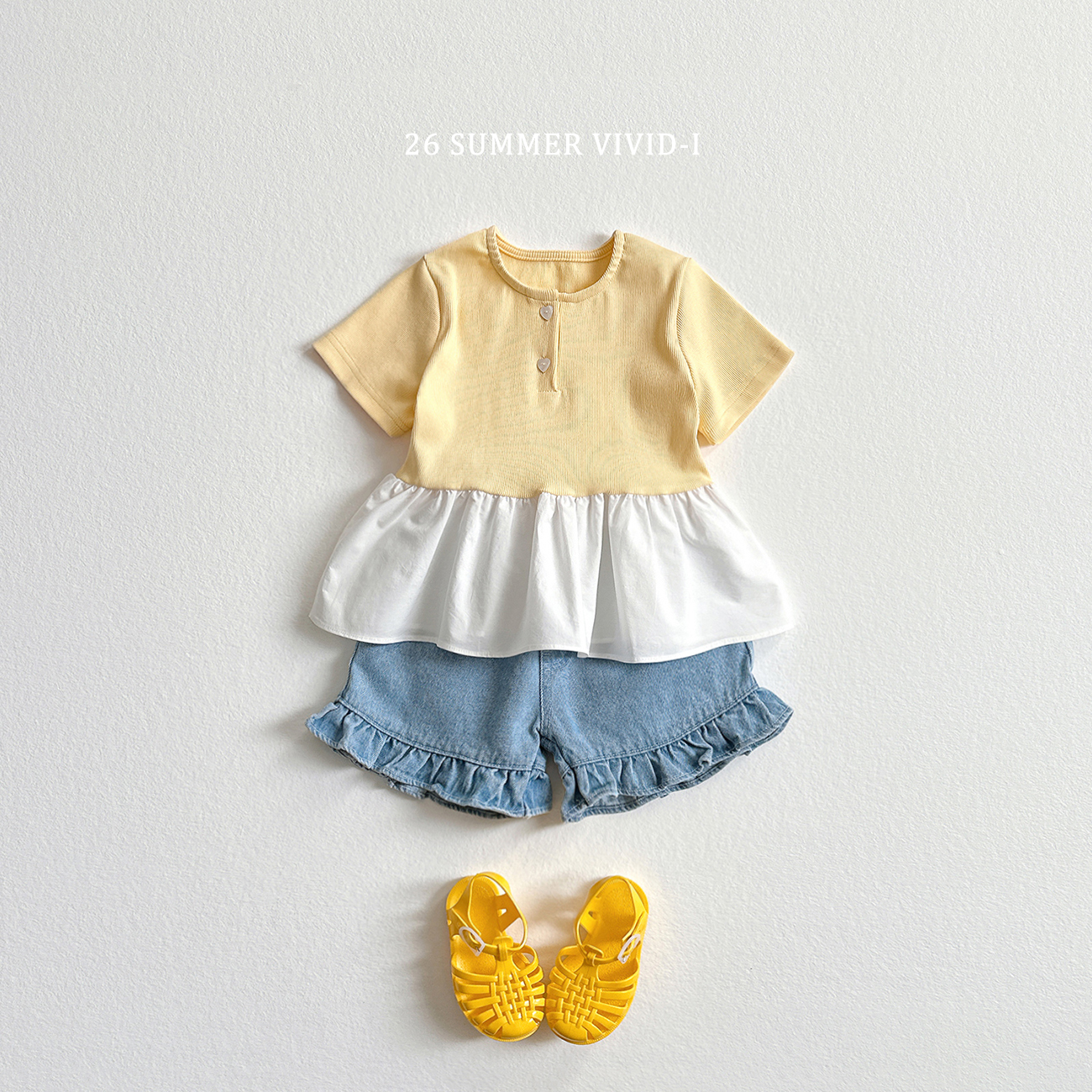 Ruffle 牛仔短褲