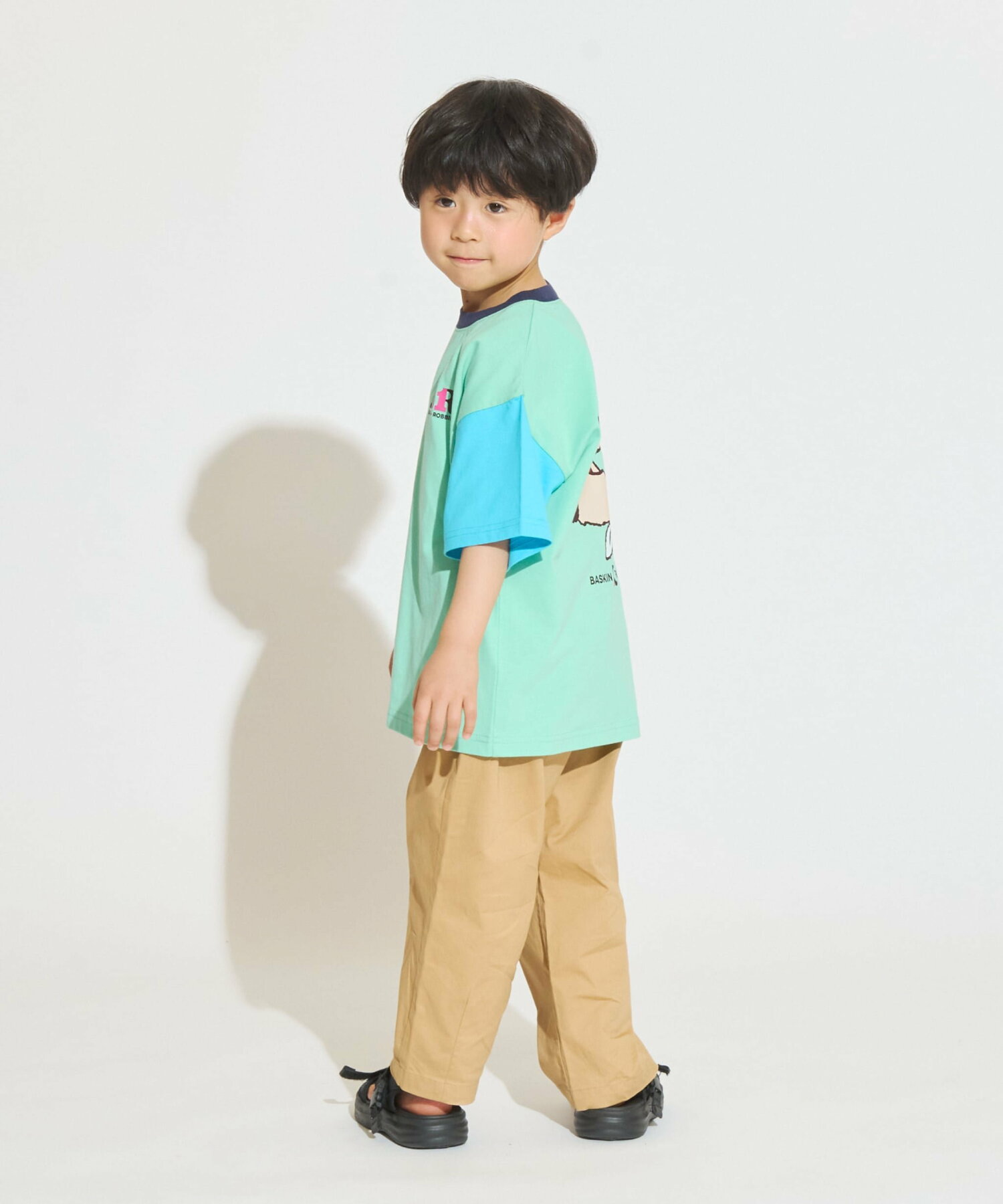 🆕【⭐訂購⭐】🇯🇵日本直送 🌀Baking Baskin-Robbins系列 復古手繪風 拼色袖 短袖 tee［2款選］🌀 [ELHA-0033][260908]
