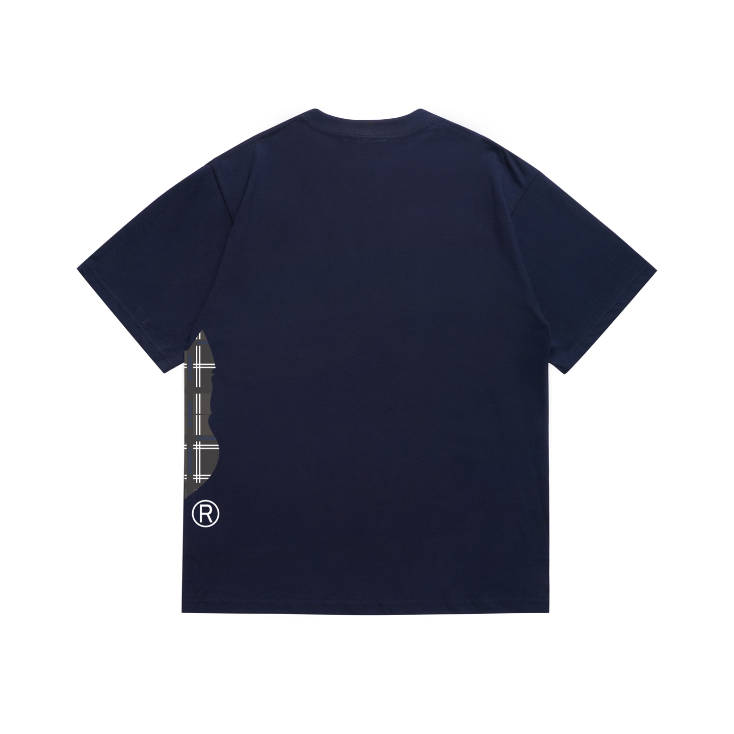 Bape Logo Check Side Big Ape Head Tee